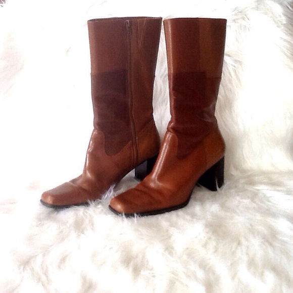 Shoes - 💙Fabulous genuine leather patchwork 3/4 boots💙